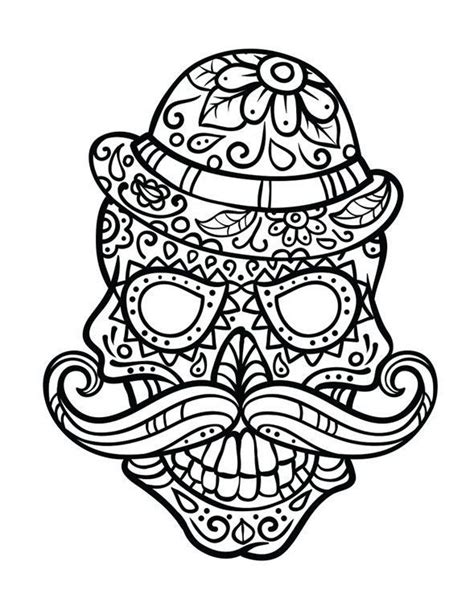 Coloring pages for adults, teenagers and kids. 15 best SUGAR SKULL COLORING PAGES images on Pinterest ...