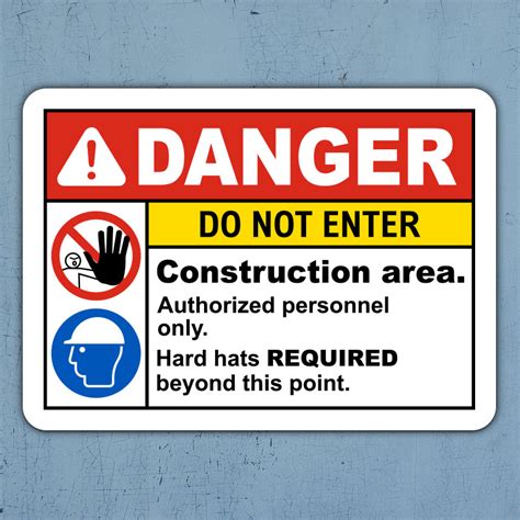 Construction Area Do Not Enter Sign G By Safetysign Com