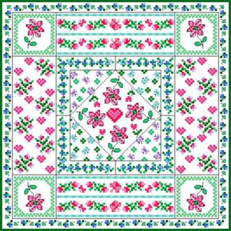 Browse by theme and level to find the design of your dreams! Patchwork cushion Cross Stitch Pattern quilts