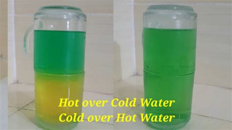 Hot And Cold Water Experiment Youtube