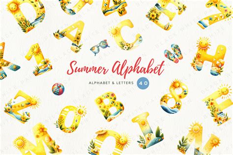 Summer Alphabet On Behance
