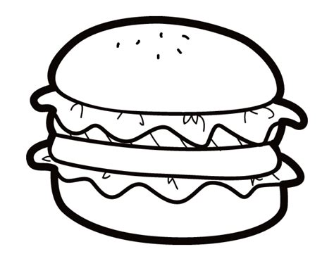 Take a look here to know all the possibilities. Hamburger with lettuce coloring page - Coloringcrew.com