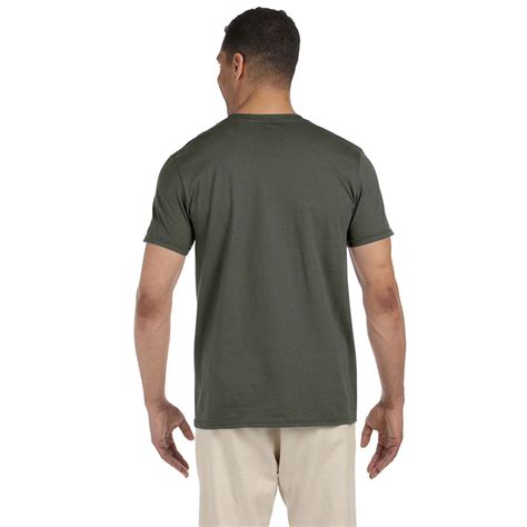 Gildan Mens Military Green Softstyle 45 Oz T Shirt