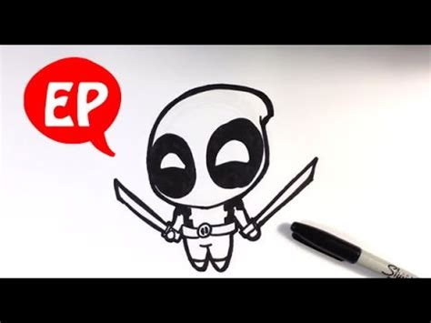 If you want to make this drawing in the way you can see in this article. How to Draw Cute Deadpool - Easy Pictures to Draw - YouTube