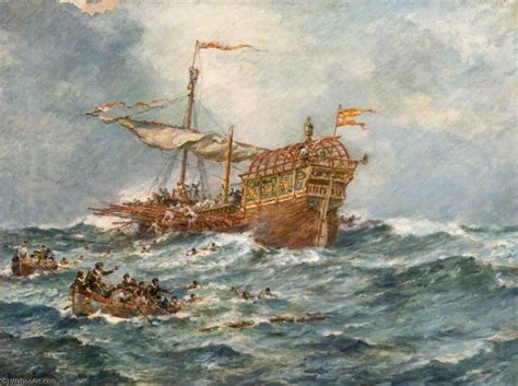 The Wreck Of A Spanish Treasure Ship By Bernard Finnigan