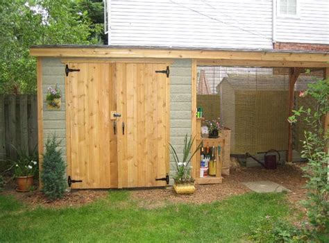 Shed Idea Of 2 Lean To Sheds With Roof Between Curved Pergola Lean
