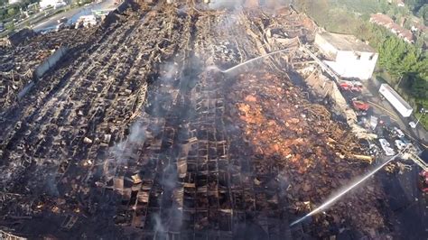 Drone Shows Damage From Nj Warehouse Fire