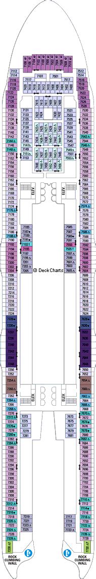 Royal Caribbean Allure Of The Seas Deck Plans Ship Layout Staterooms