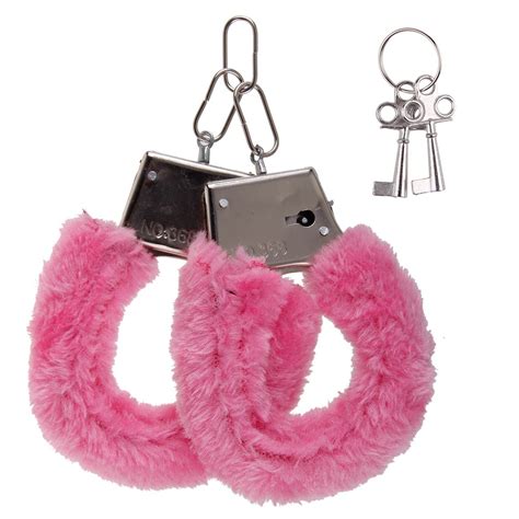 Metal Red Black Pink Fluffy Furry Handcuffs Fancy Dress Sexy Role Play Night Toy Ebay