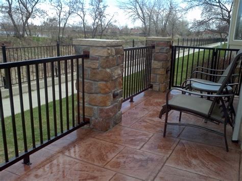 Railing For Concrete Patio Stair Designs