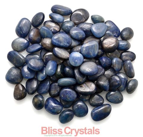 1 Blue Sapphire Tumbled Stone Size Small Corundum By Blisscrystals