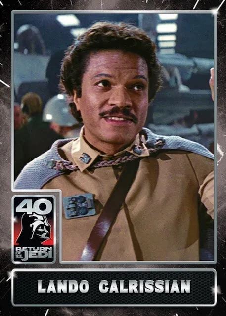 2023 Topps Star Wars Return Of The Jedi 40th Anniversary Card Lando