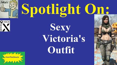 Fallout 4 Mods Spotlight On Sexy Victorias Outfit Youtube