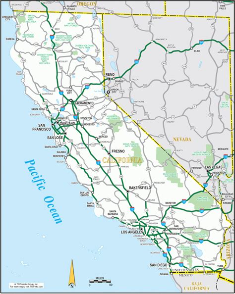 Highway California Map Free Printable Maps Images