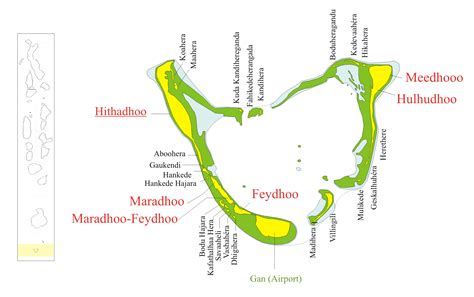 Maldives Addu Seenu Map