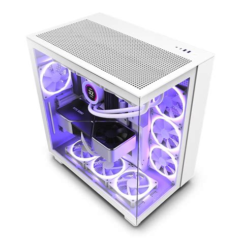 Nzxt H9 Flow 機殼 黑色 白色直立式機殼★機殼裸測架機殼電源散熱改裝 硬派精璽線上購物網