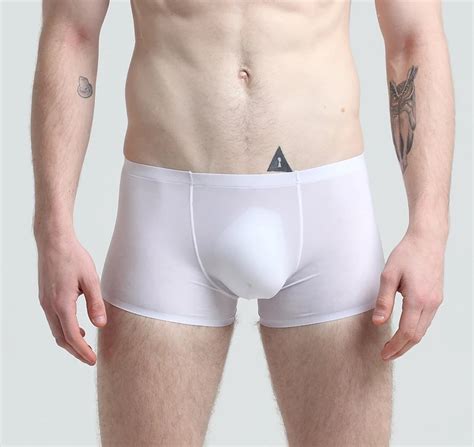 New Mens Underwear Breathable Thin Transparent Ice Silk Men S Underwear
