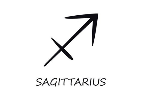 Sagittarius Zodiac Sign Black Vector Illustration 1278199