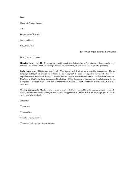Download Professional Cover Letter Examples For Cv Full Gover