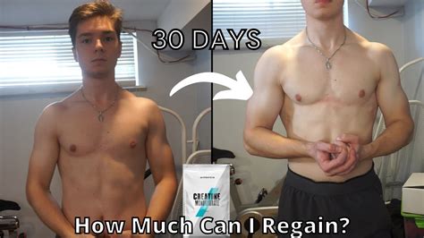 Skinny Kid Takes Creatine For 30 Days Againhow Quickly Can You Get