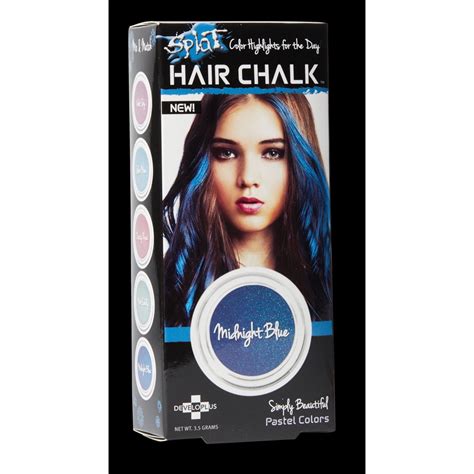 Splat Midnight Blue Hair Chalk Temporary Blue Hair Color Highlights
