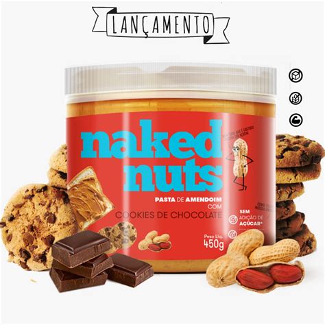 Pasta De Amendoim Com Cookies De Chocolate Naked Nuts G Naterra