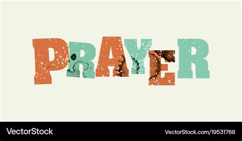 Prayer Concept Stamped Word Art Royalty Free Vector Image