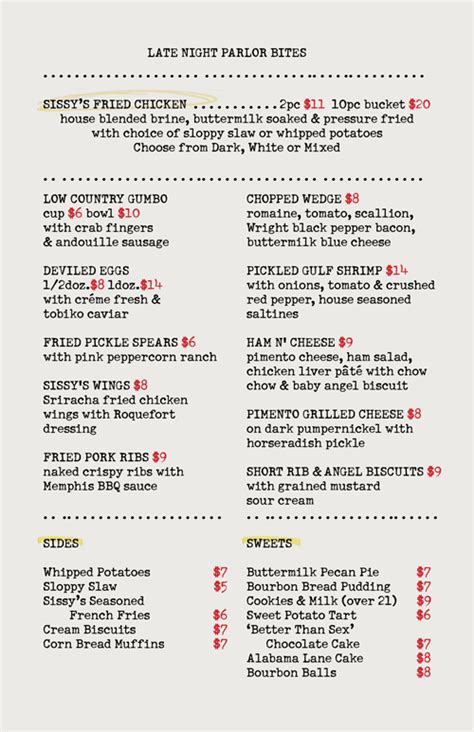 Chicken delivered from southern kitchen at. Art of the Menu: Sissy's Southern Kitchen