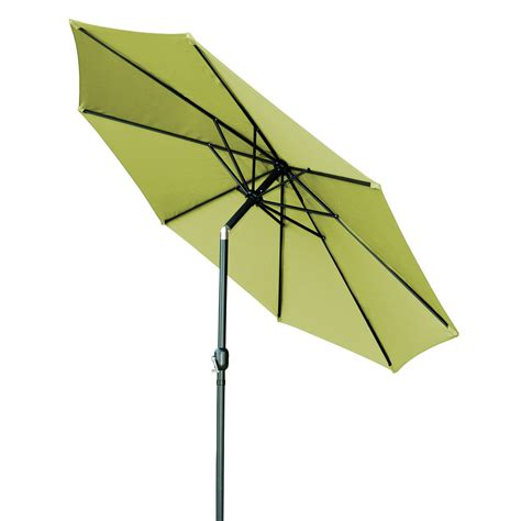 Trademark Innovations 10 Tilt Crank Market Patio Umbrella Lt Green