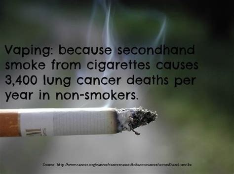 Smoking is a very dangerous exposure for many. Vaping: Because second-hand smoke from #cigarettes causes ...
