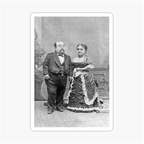 general tom thumb and his wife lavinia warren circa 1880 sticker by warishellstore redbubble