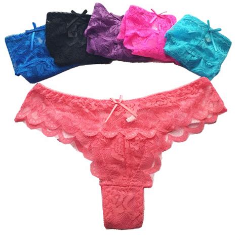 ladies underwear women s pants pure color full lace hollow out panties knickers for women thongs