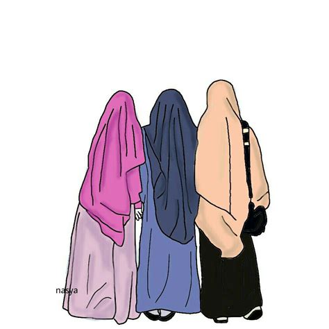 Friend Cartoon Friend Anime Anime Neko Hijab Drawing Hijab Muslimah