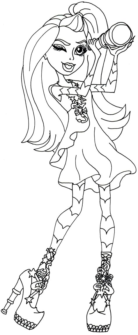 Free Printable Monster High Coloring Pages Gigi Grant Freaky Field