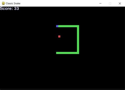 Snake Game Using Python With Source Code Projects With Python