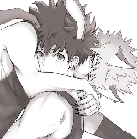 I Dont Bite~♡♡ Bakudeku Chapter One Anime Purple Flowers