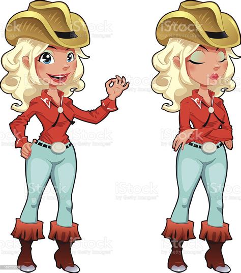 Cowgirl Expressions Stock Illustration Download Image Now Istock
