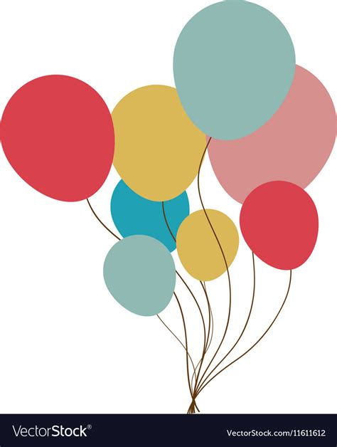 Party Balloons Icon Image Royalty Free Vector Image