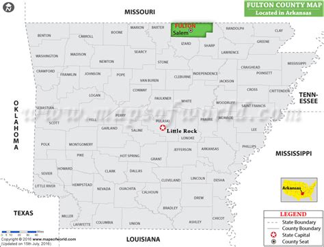 Fulton County Map Arkansas