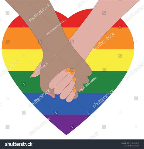 two lesbian girls holding hands stock vector royalty free 2166684239 shutterstock