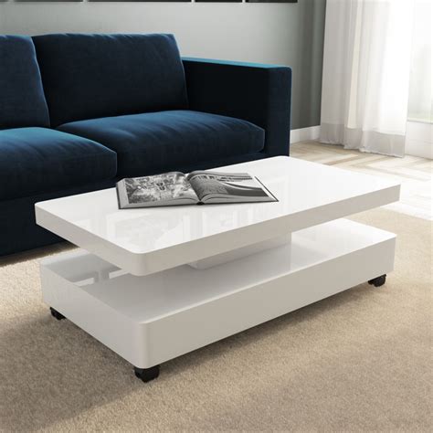 Shop our wide range of cheap coffee tables in oak, glass, and more stylish designs in stores at b&m. White Gloss Coffee Table with LED - Tiffany - BuyItDirect.ie
