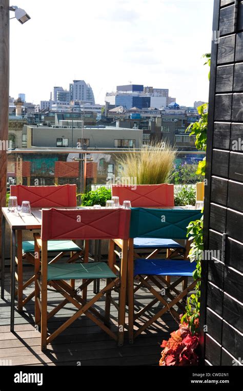 Boundary Rooftop Bar At The Boundary Hotel Shoreditch London Stock