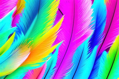 Premium Photo Pastel Color Feather Abstract Background