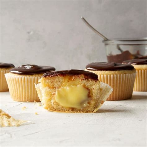 Prepare cake mix according to package directions. Boston Cream Cupcakes Recipe | Taste of Home