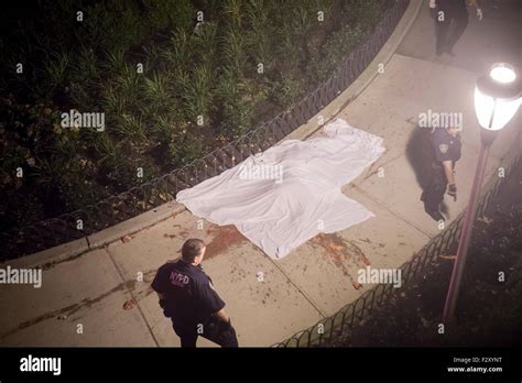 Graphic Material Nypd Officers Investigate The Aftermath