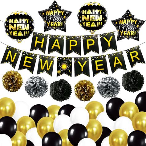 Huge Happy New Year Decorations 2023 Set Pack Of 40 No