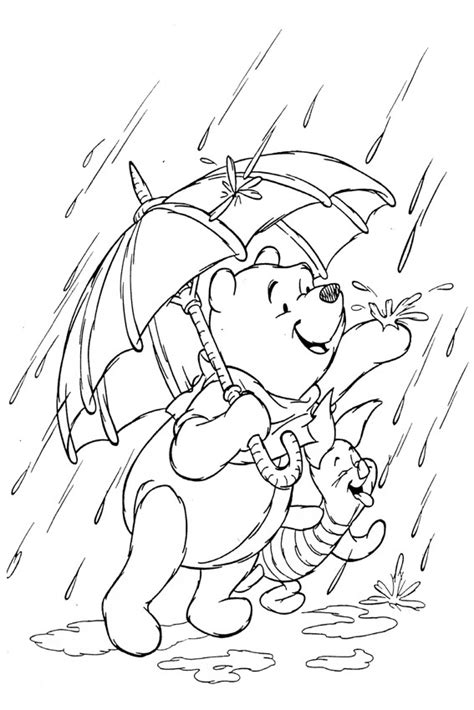 Beautiful landscape, leaf fall and rain. Winnie The Pooh Fall Coloring Pages at GetColorings.com ...