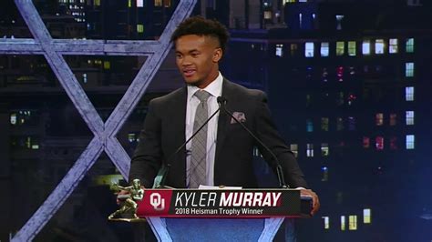 Kyler Murray 2018 Heisman Trophy Ceremony Youtube