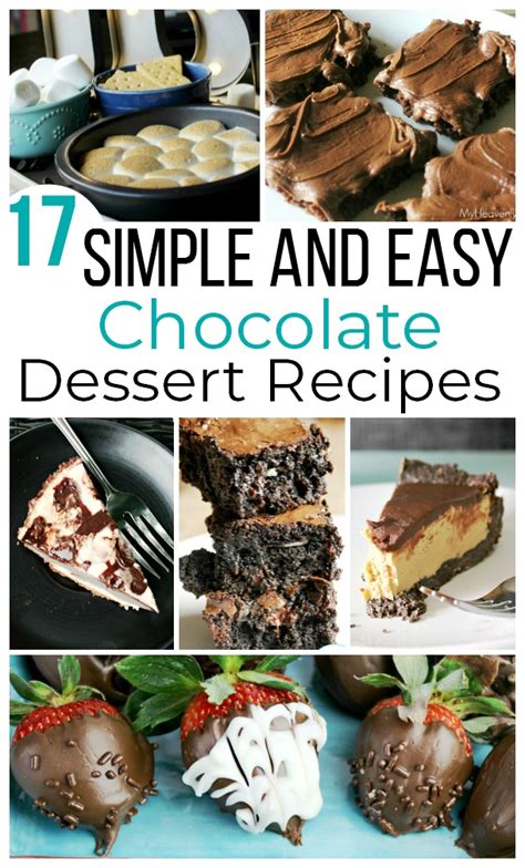 17 Simple And Easy Chocolate Desserts My Heavenly Recipes
