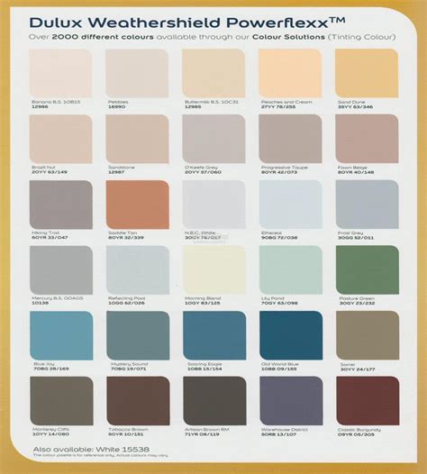 ️ici Paint Color Chart Free Download